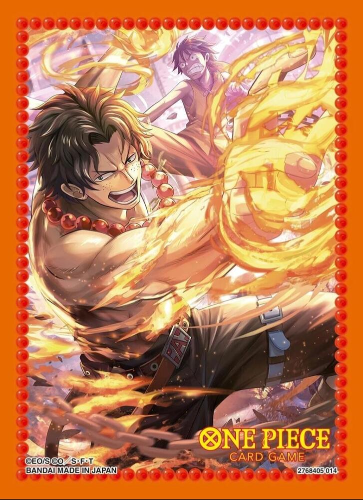 Bandai: 70ct Card Sleeves - Portgas.D.Ace Amazing Games TCG Bandai: 70ct Card Sleeves - Portgas.D.Ace Amazing Games TCG