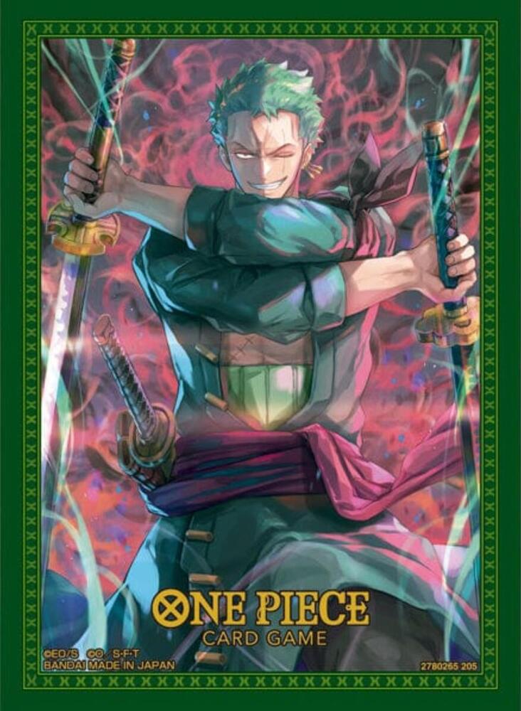 Bandai: 70ct Card Sleeves - One Piece - Roronoa Zoro Amazing Games TCG Bandai: 70ct Card Sleeves - One Piece - Roronoa Zoro Amazing Games TCG