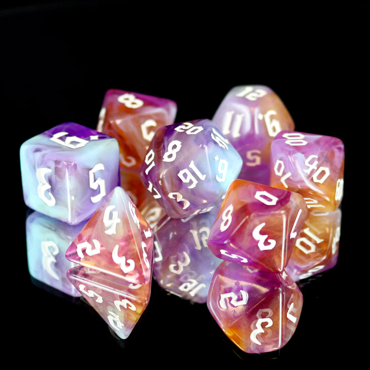 7pc RPG Set - Amethyst Sunset