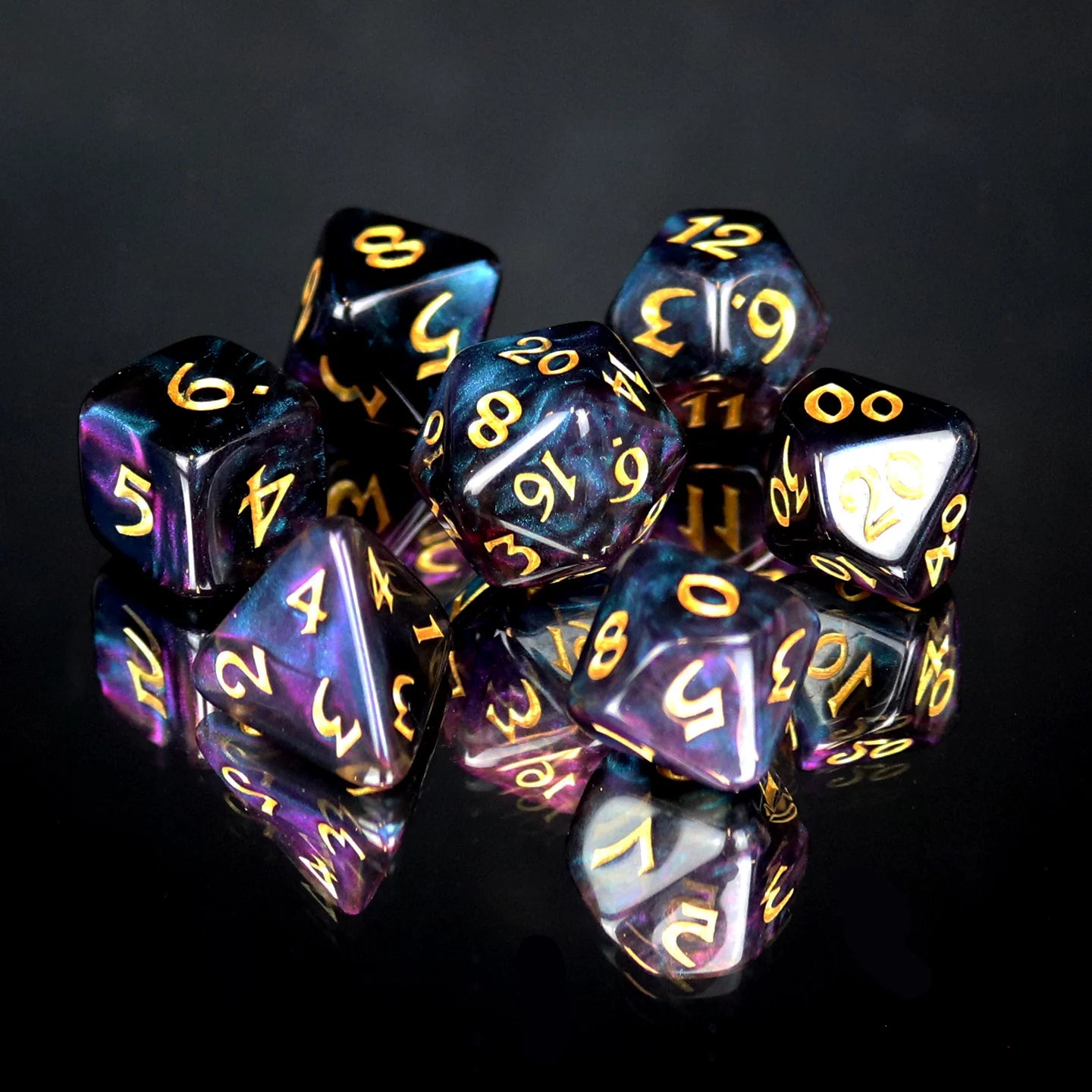 7pc RPG Set - Elessia Moonstone Deepwalker with Gold
