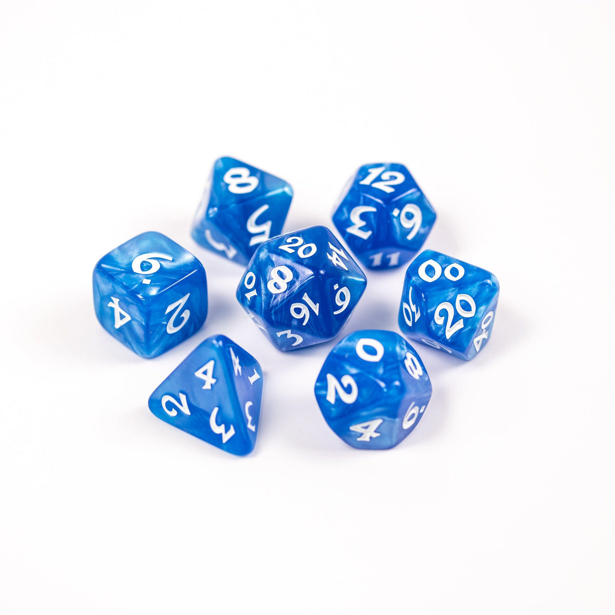 7pc RPG Set - Elessia Essentials - Blue