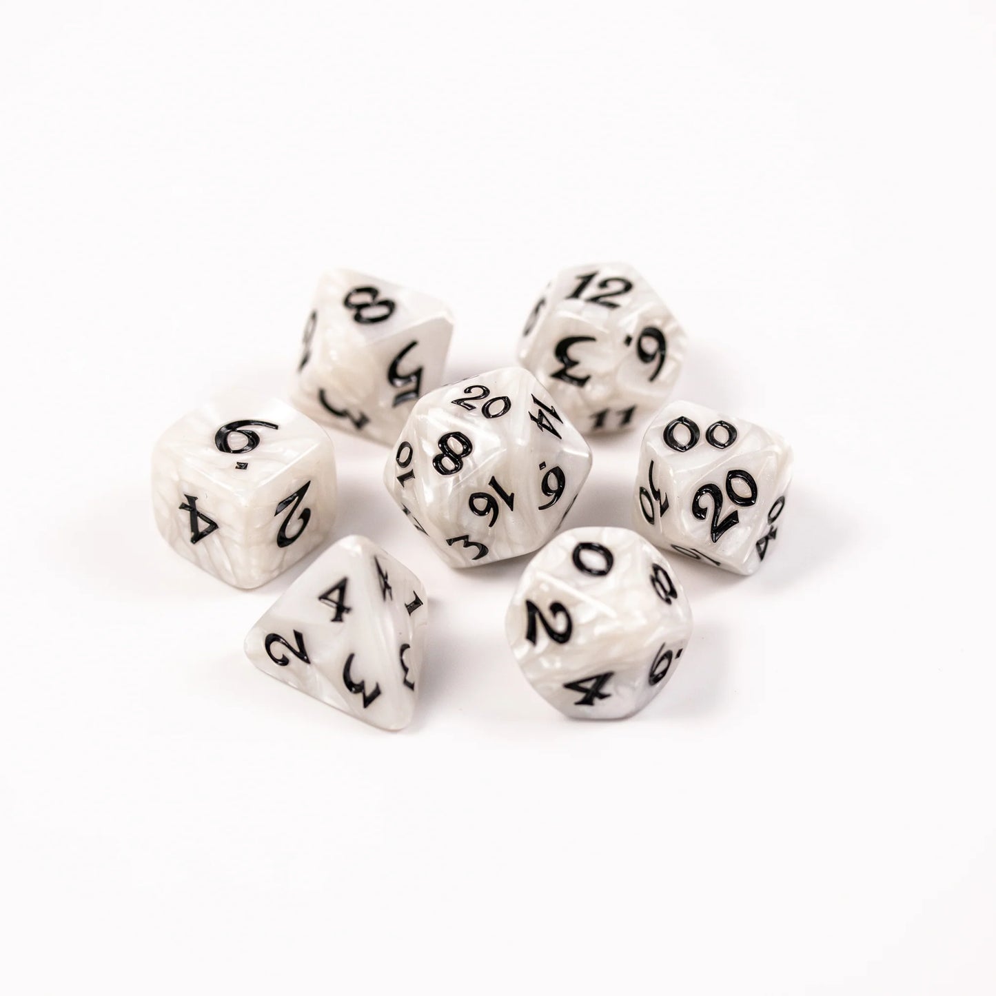 7pc RPG Set - Elessia Essentials - White