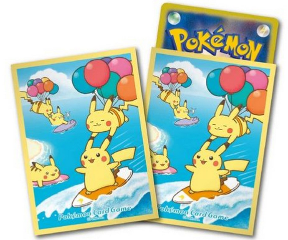 Pokemon Art Sleeves: Surfing Pikachu & Flying Pikachu (64-Pack)