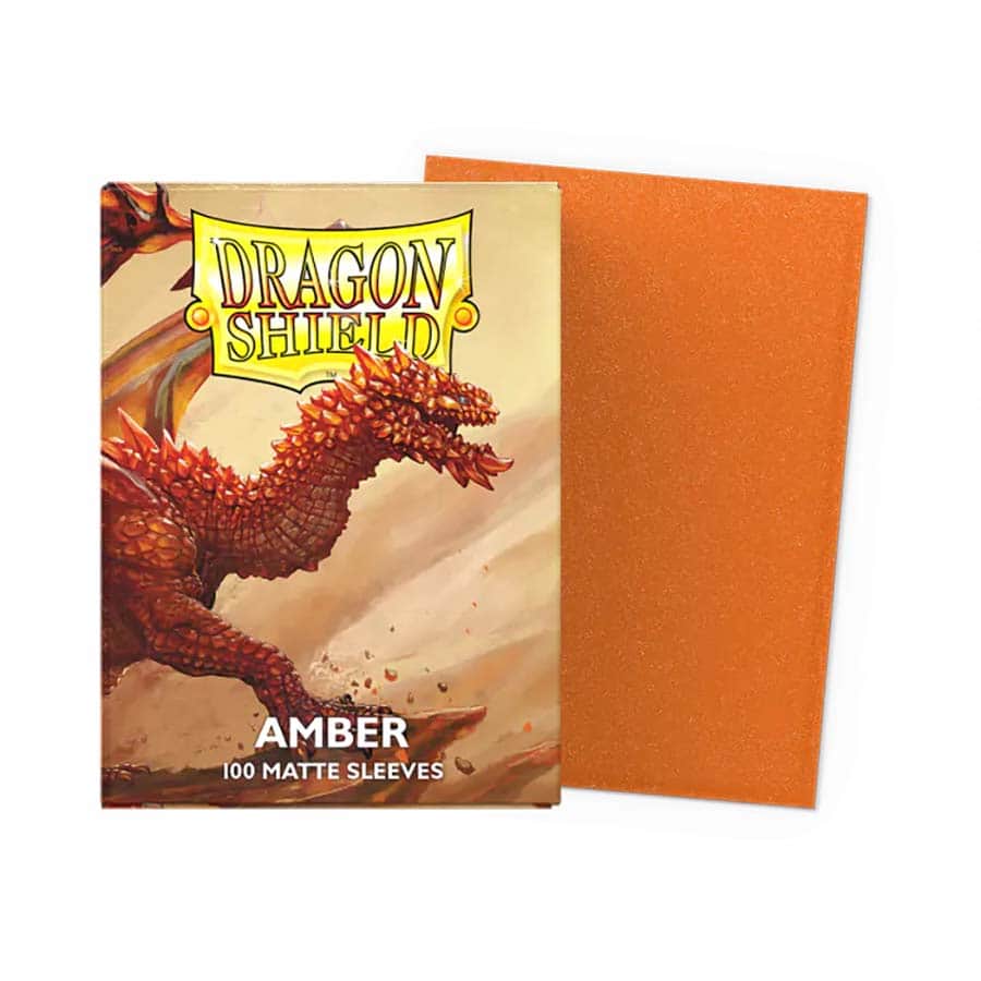 Dragon Shield Standard Matte Amber – (100ct)
