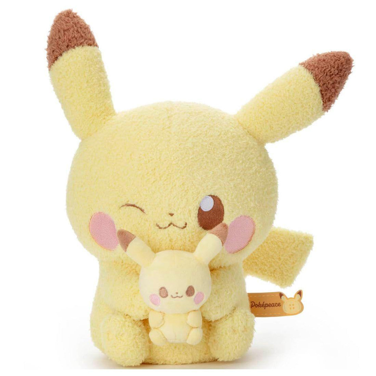 Pokemon Plush (Pokepeace) Pikachu with Mini Plush