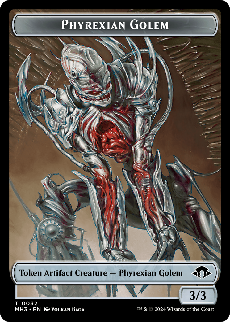 Phyrexian Golem Token [Modern Horizons 3 Tokens] | Amazing Games TCG