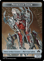 Phyrexian Golem // Energy Reserve Double-Sided Token [Modern Horizons 3 Tokens] | Amazing Games TCG