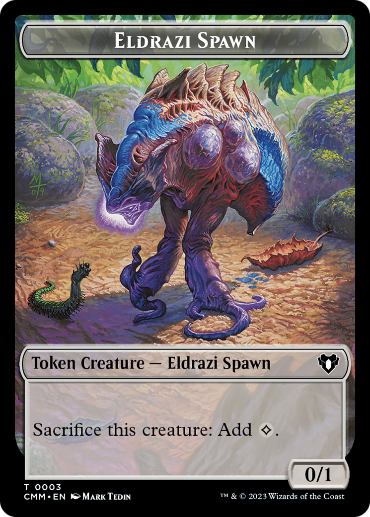 Eldrazi Spawn // Satyr Double-Sided Token [Commander Masters Tokens] | Amazing Games TCG