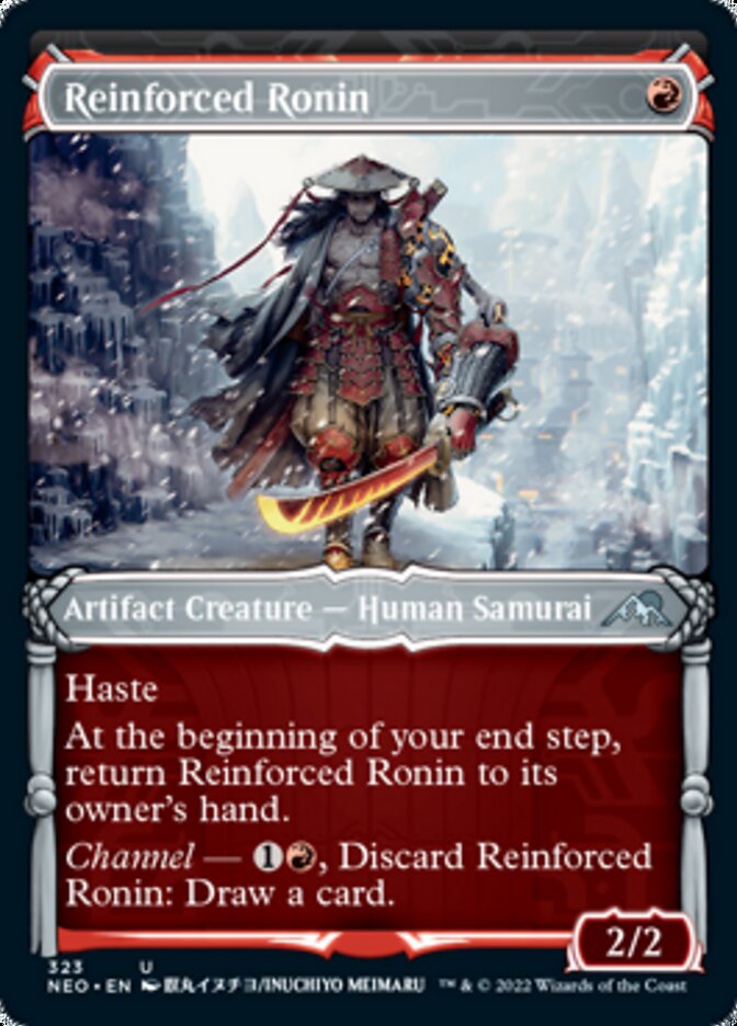 Reinforced Ronin (Showcase Samurai) [Kamigawa: Neon Dynasty] | Amazing Games TCG