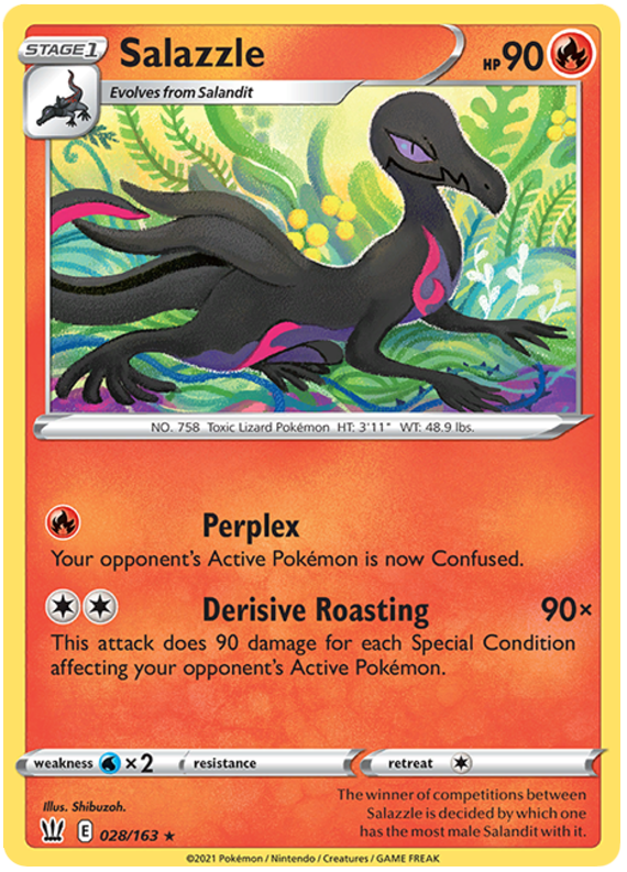 Salazzle (028/163) [Sword & Shield: Battle Styles] | Amazing Games TCG