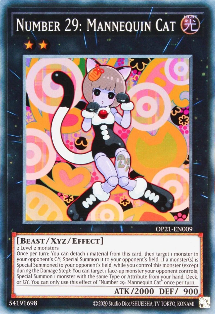 Number 29: Mannequin Cat [OP21-EN009] Super Rare | Amazing Games TCG