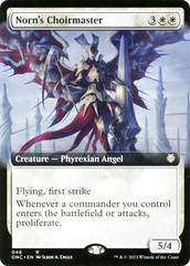 Norn's Choirmaster (Extended Art) [Phyrexia: All Will Be One Commander] | Amazing Games TCG