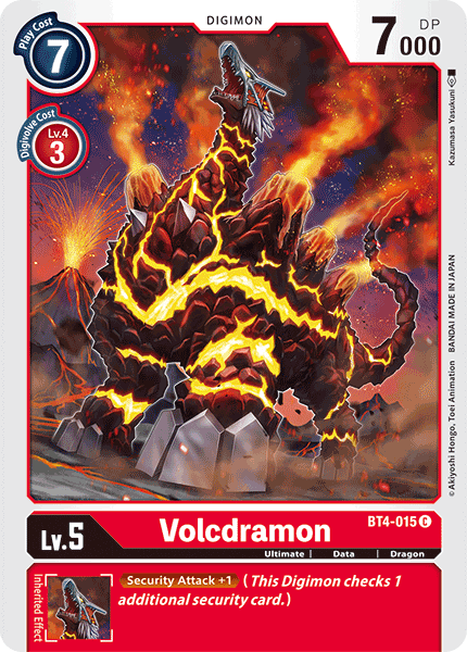 Volcdramon [BT4-015] [Great Legend] | Amazing Games TCG