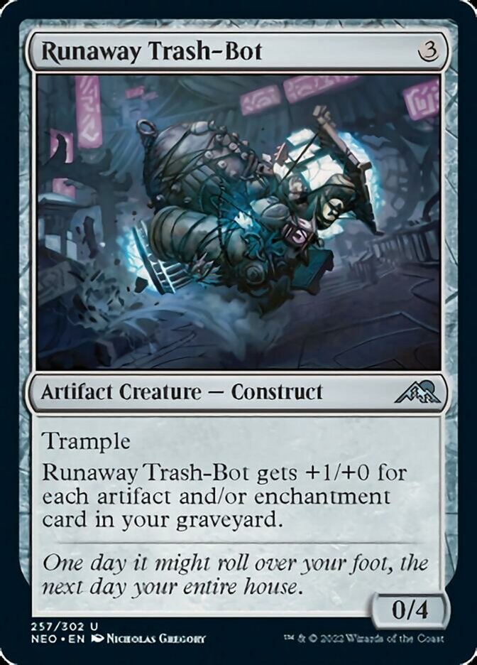 Runaway Trash-Bot [Kamigawa: Neon Dynasty] | Amazing Games TCG