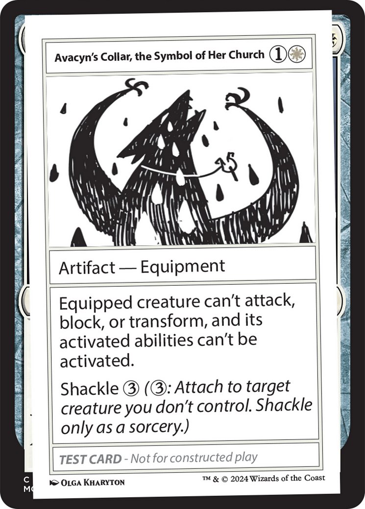 Avacyn's Collar, the Symbol of Her Church [Mystery Booster 2 Playtest Cards] | Amazing Games TCG