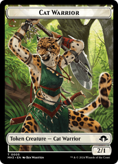 Cat Warrior // Energy Reserve Double-Sided Token [Modern Horizons 3 Tokens] | Amazing Games TCG