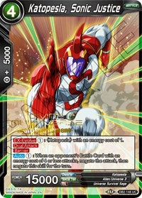 Katopesla, Sonic Justice (Divine Multiverse Draft Tournament) (DB2-148) [Tournament Promotion Cards] | Amazing Games TCG