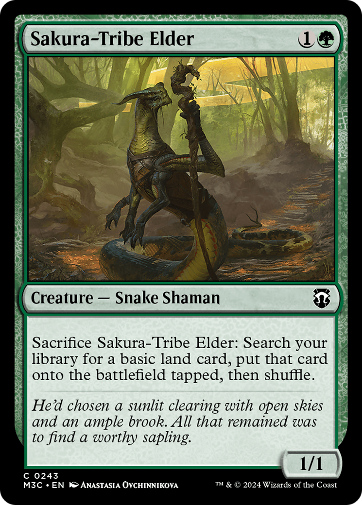 Sakura-Tribe Elder (Ripple Foil) [Modern Horizons 3 Commander] | Amazing Games TCG