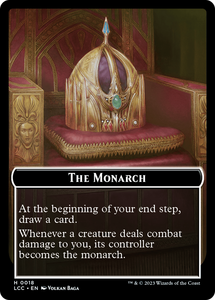 The Monarch // Pirate Double-Sided Token [The Lost Caverns of Ixalan Commander Tokens] | Amazing Games TCG