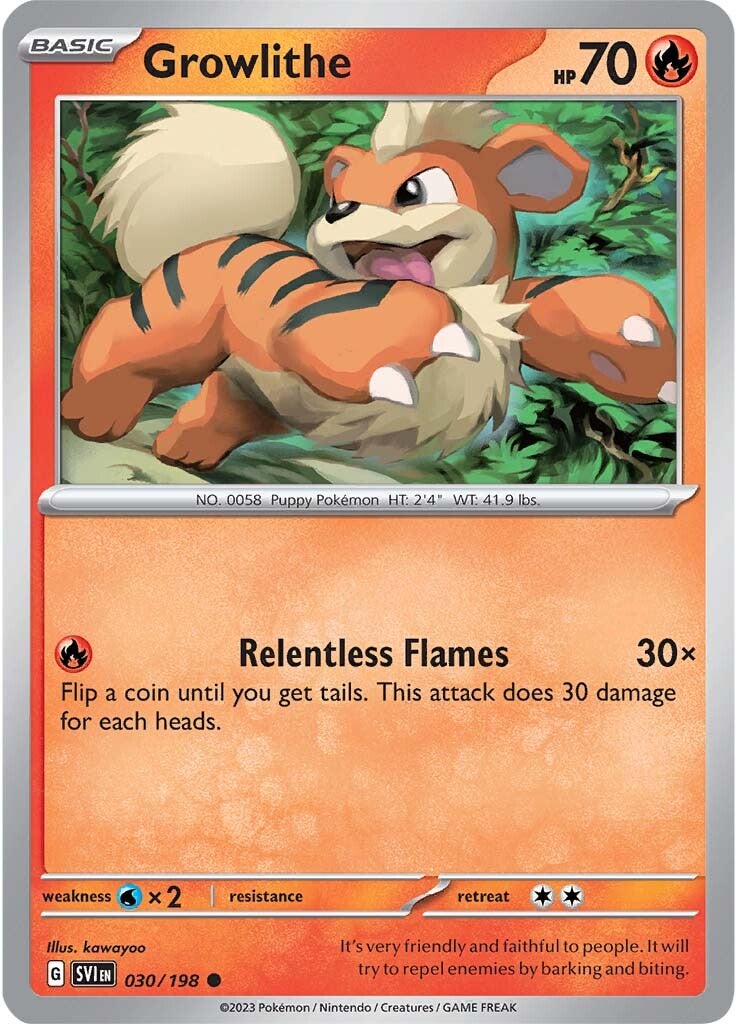 Growlithe (030/198) [Scarlet & Violet: Base Set] | Amazing Games TCG