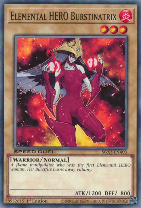 Elemental HERO Burstinatrix [SGX3-ENA03] Common | Amazing Games TCG