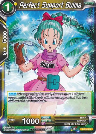 Perfect Support Bulma (Non-Foil) (P-034) [Promotion Cards] | Amazing Games TCG