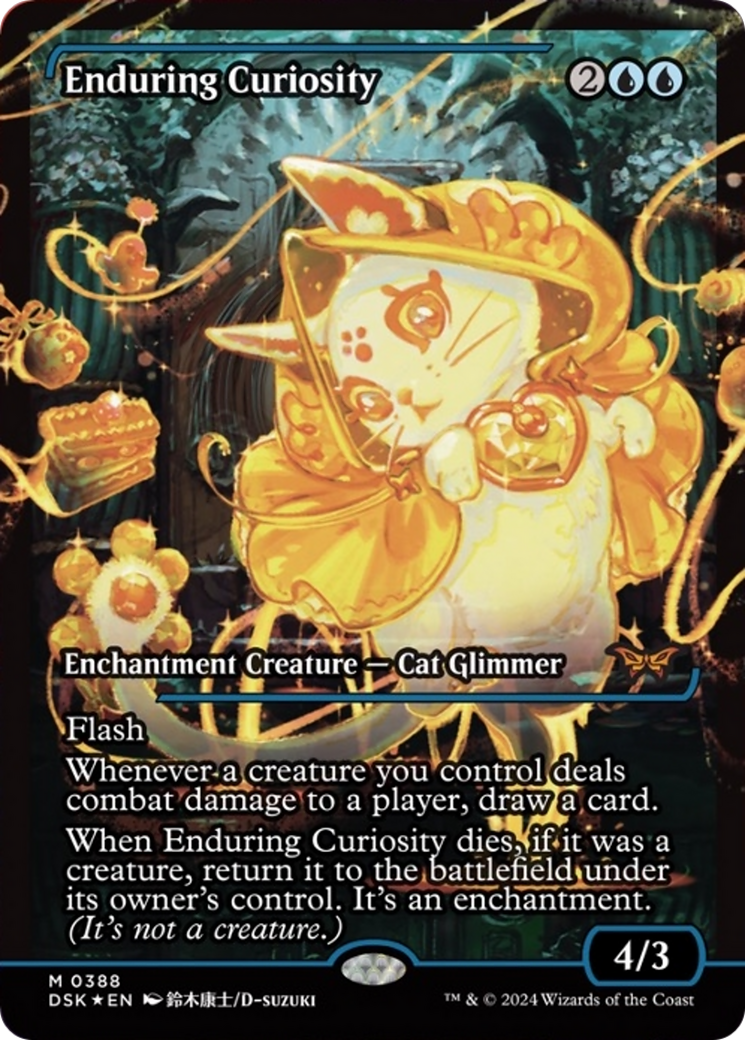 Enduring Curiosity (Japanese Showcase) [Duskmourn: House of Horror] | Amazing Games TCG