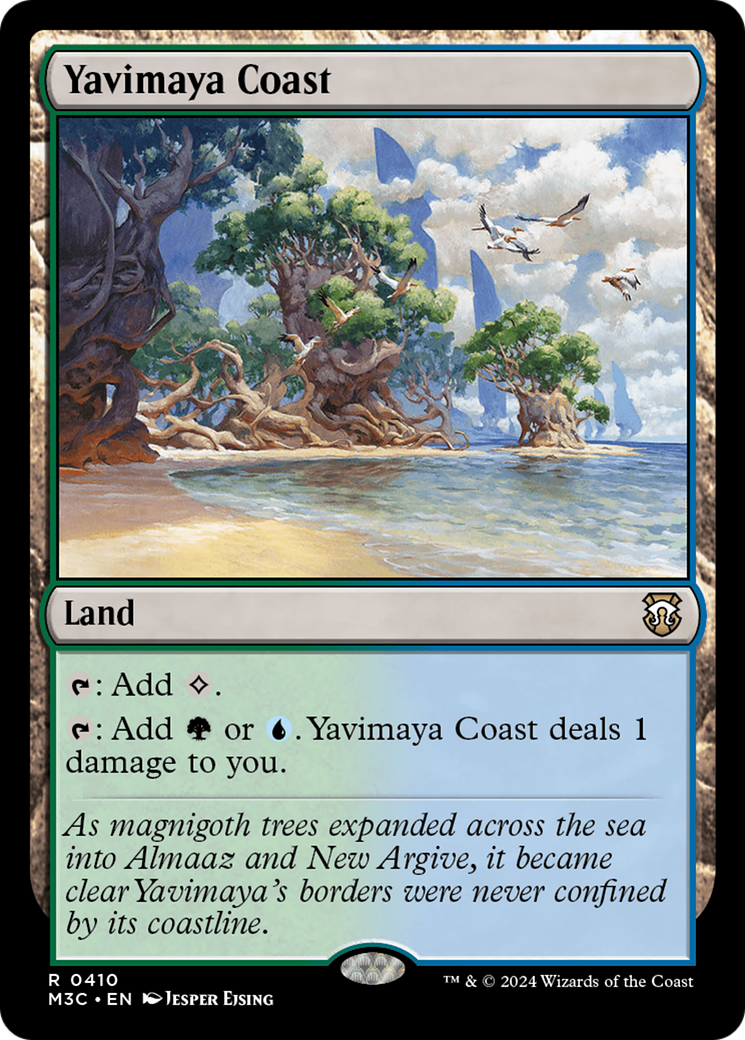 Yavimaya Coast (Ripple Foil) [Modern Horizons 3 Commander] | Amazing Games TCG