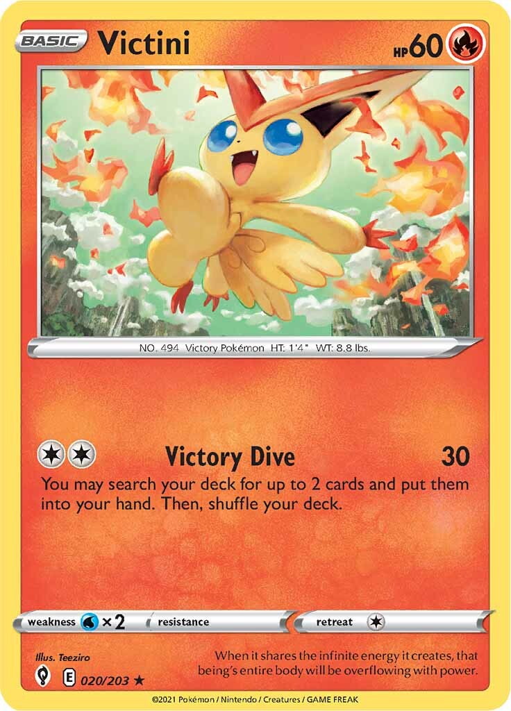 Victini (020/203) [Sword & Shield: Evolving Skies] | Amazing Games TCG