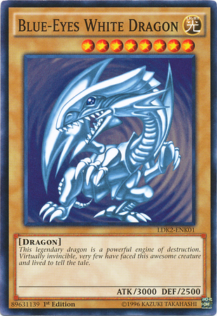 Blue-Eyes White Dragon (Version 2) [LDK2-ENK01] Common | Amazing Games TCG