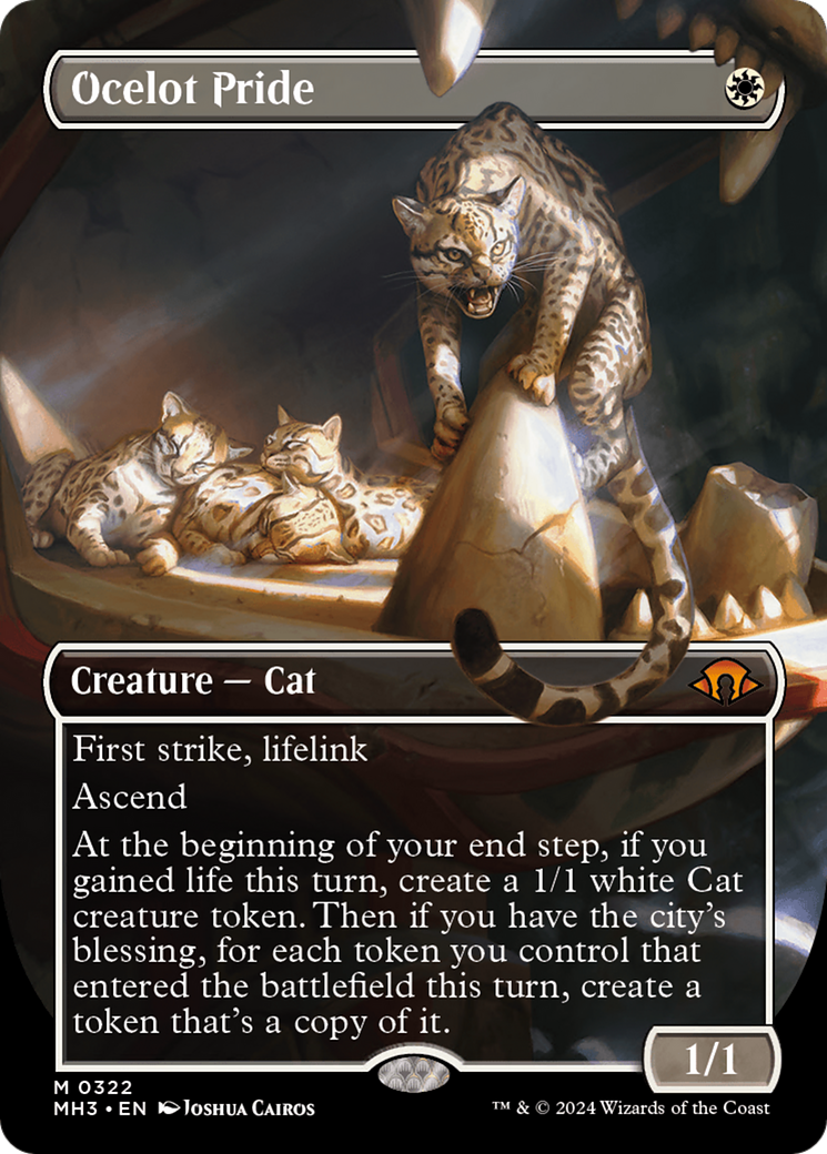 Ocelot Pride (Borderless) [Modern Horizons 3] | Amazing Games TCG