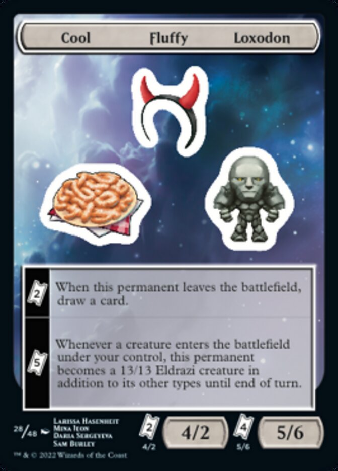 Cool Fluffy Loxodon [Unfinity Stickers] | Amazing Games TCG