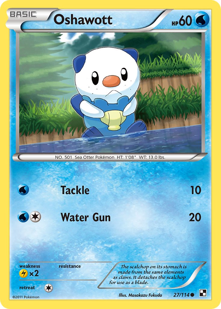 Oshawott (27/114) [Alternate Art Promos] | Amazing Games TCG