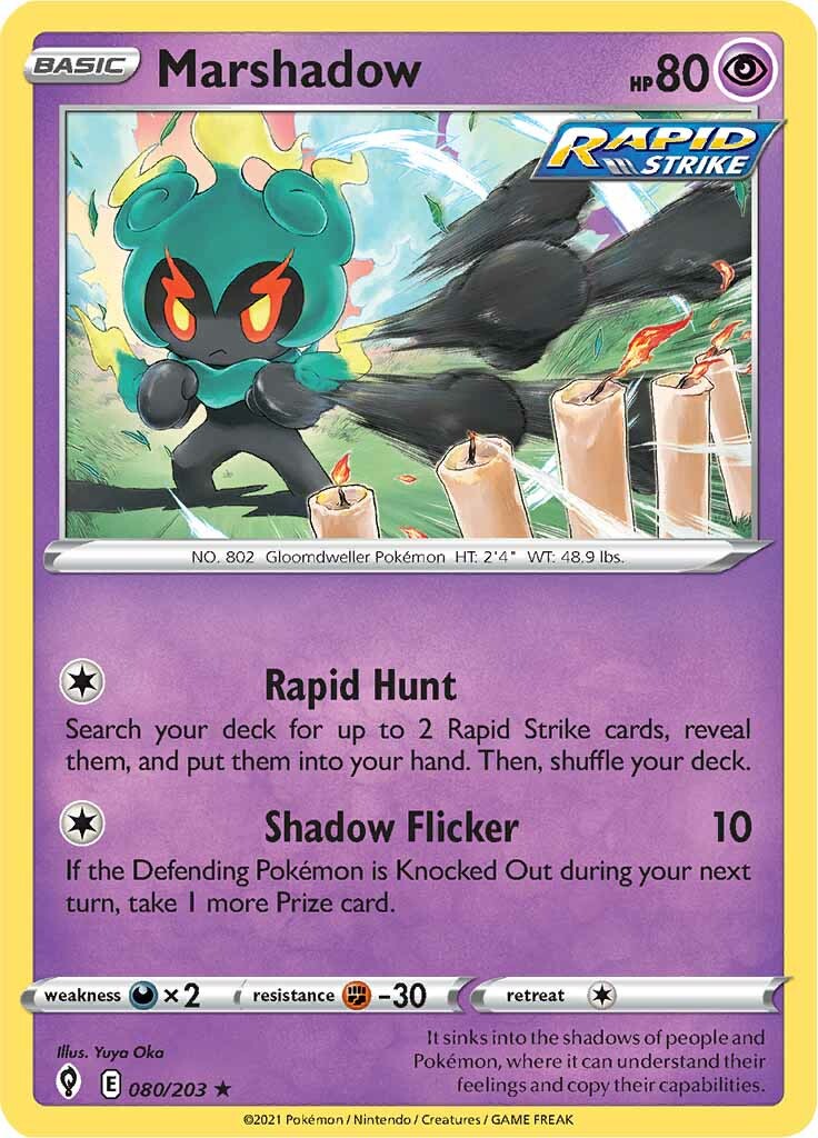 Marshadow (080/203) [Sword & Shield: Evolving Skies] | Amazing Games TCG