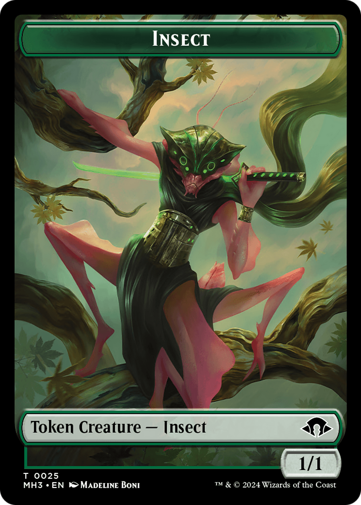 Insect Token (0025) [Modern Horizons 3 Tokens] | Amazing Games TCG