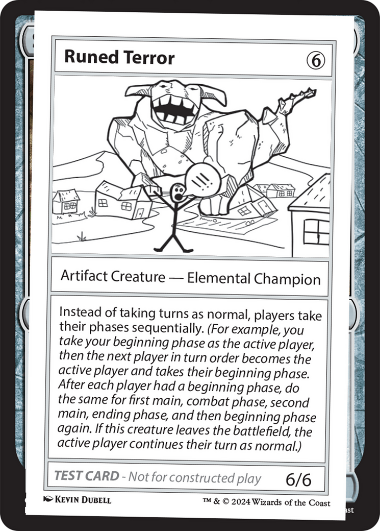 Runed Terror [Mystery Booster 2 Playtest Cards] | Amazing Games TCG