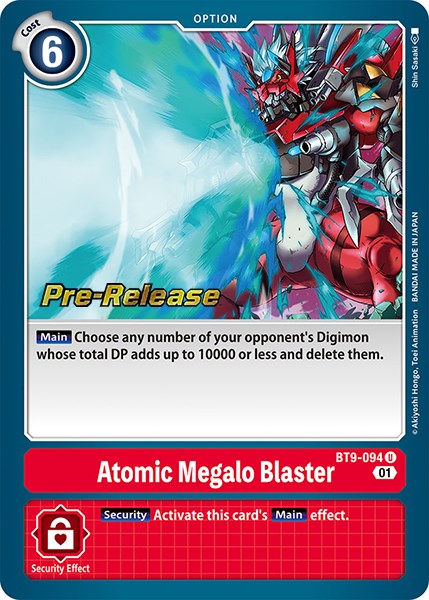Atomic Megalo Blaster [BT9-094] [X Record Pre-Release Promos] | Amazing Games TCG
