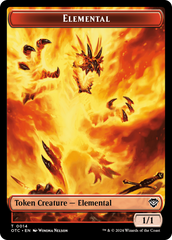 Bird Illusion // Elemental (0014) Double-Sided Token [Outlaws of Thunder Junction Commander Tokens] | Amazing Games TCG