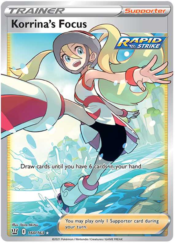 Korrina's Focus (160/163) [Sword & Shield: Battle Styles] | Amazing Games TCG