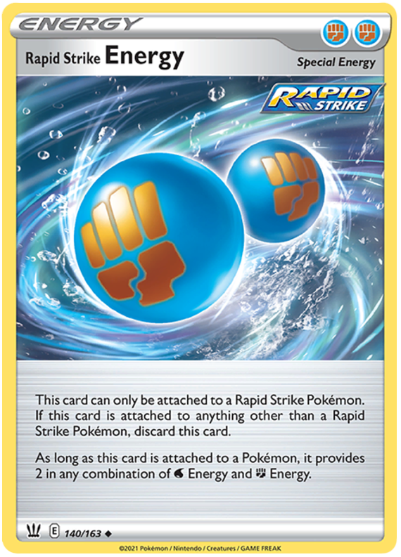 Rapid Strike Energy (140/163) [Sword & Shield: Battle Styles] | Amazing Games TCG