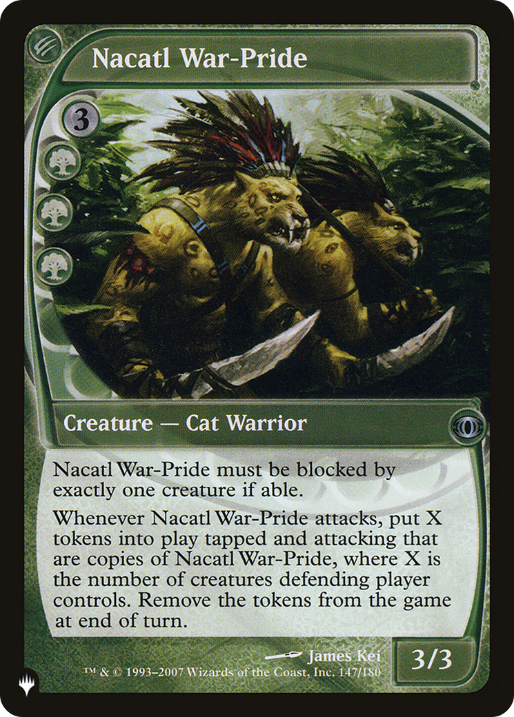 Nacatl War-Pride [The List] | Amazing Games TCG