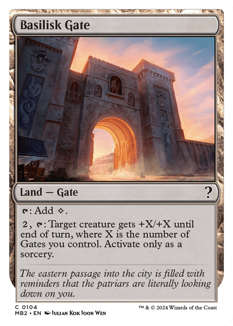 Basilisk Gate (White Border) [Mystery Booster 2] | Amazing Games TCG