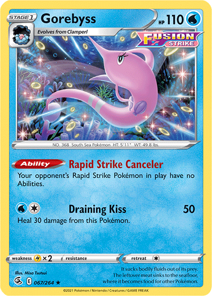 Gorebyss (067/264) [Sword & Shield: Fusion Strike] | Amazing Games TCG