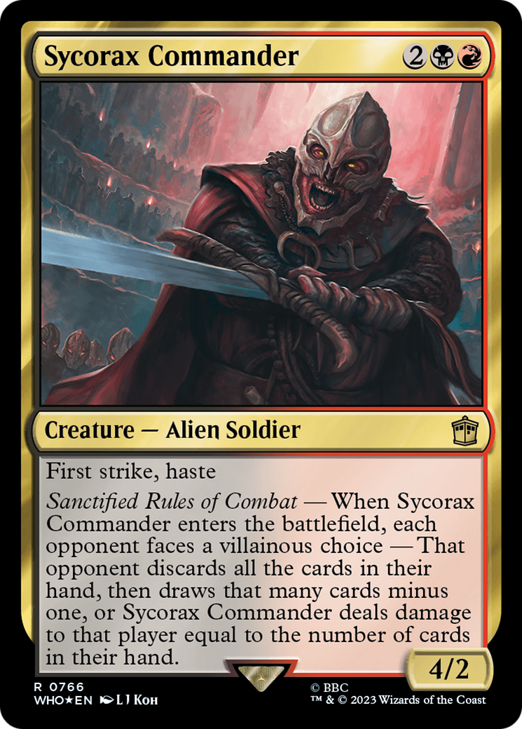 Sycorax Commander (Surge Foil) [Doctor Who] | Amazing Games TCG