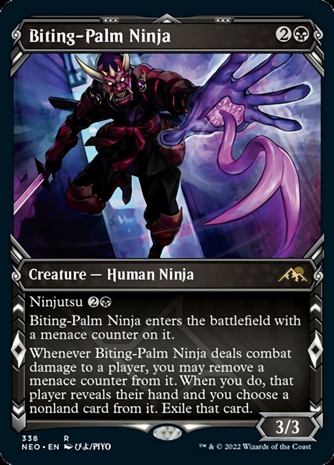 Biting-Palm Ninja (Showcase Ninja) [Kamigawa: Neon Dynasty] | Amazing Games TCG