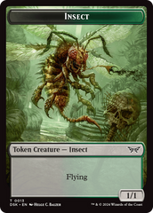 Insect (0013) // Spider Double-Sided Token [Duskmourn: House of Horror Tokens] | Amazing Games TCG