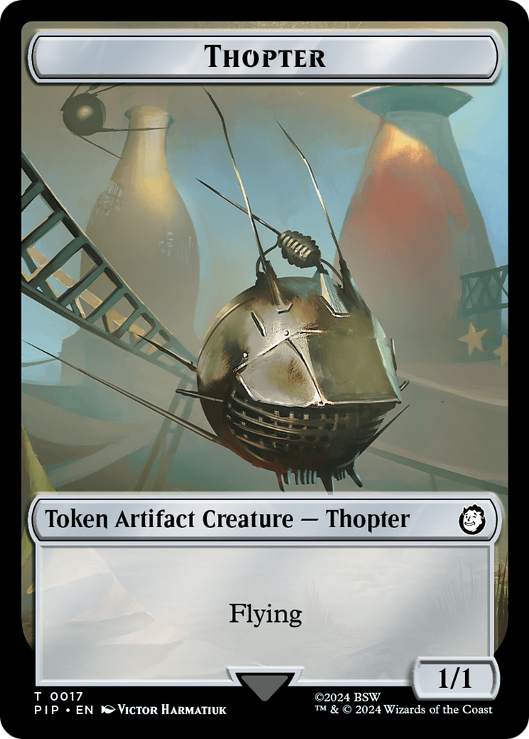 Thopter // Junk Double-Sided Token [Fallout Tokens] | Amazing Games TCG