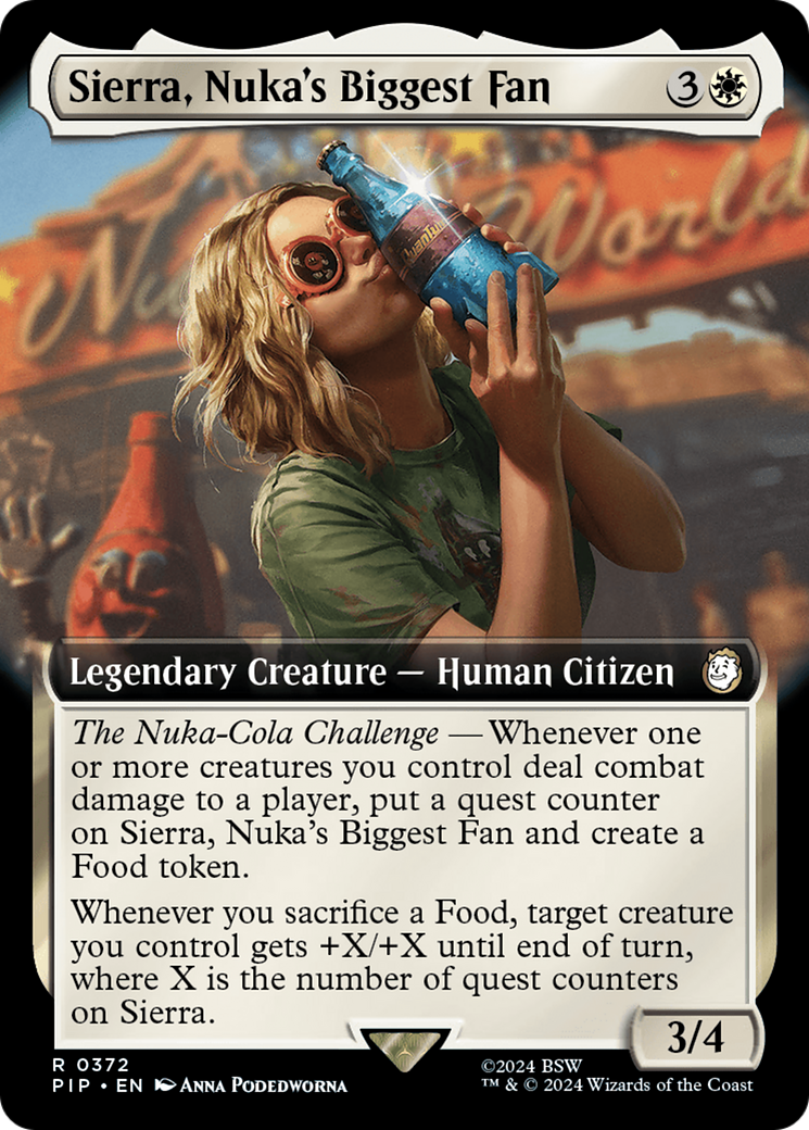 Sierra, Nuka's Biggest Fan (Extended Art) [Fallout] | Amazing Games TCG