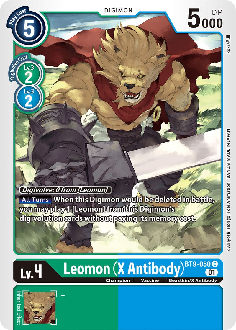 Leomon (X Antibody) [BT9-050] [X Record] | Amazing Games TCG