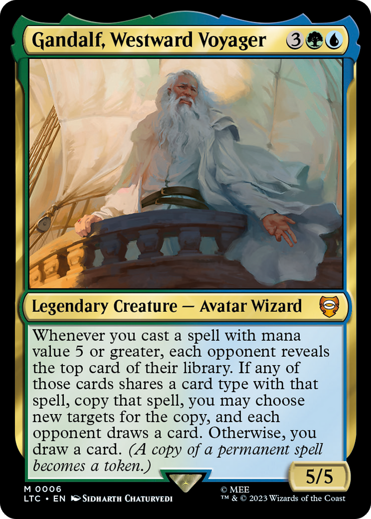 Gandalf, Westward Voyager [The Lord of the Rings: Tales of Middle-Earth Commander] | Amazing Games TCG